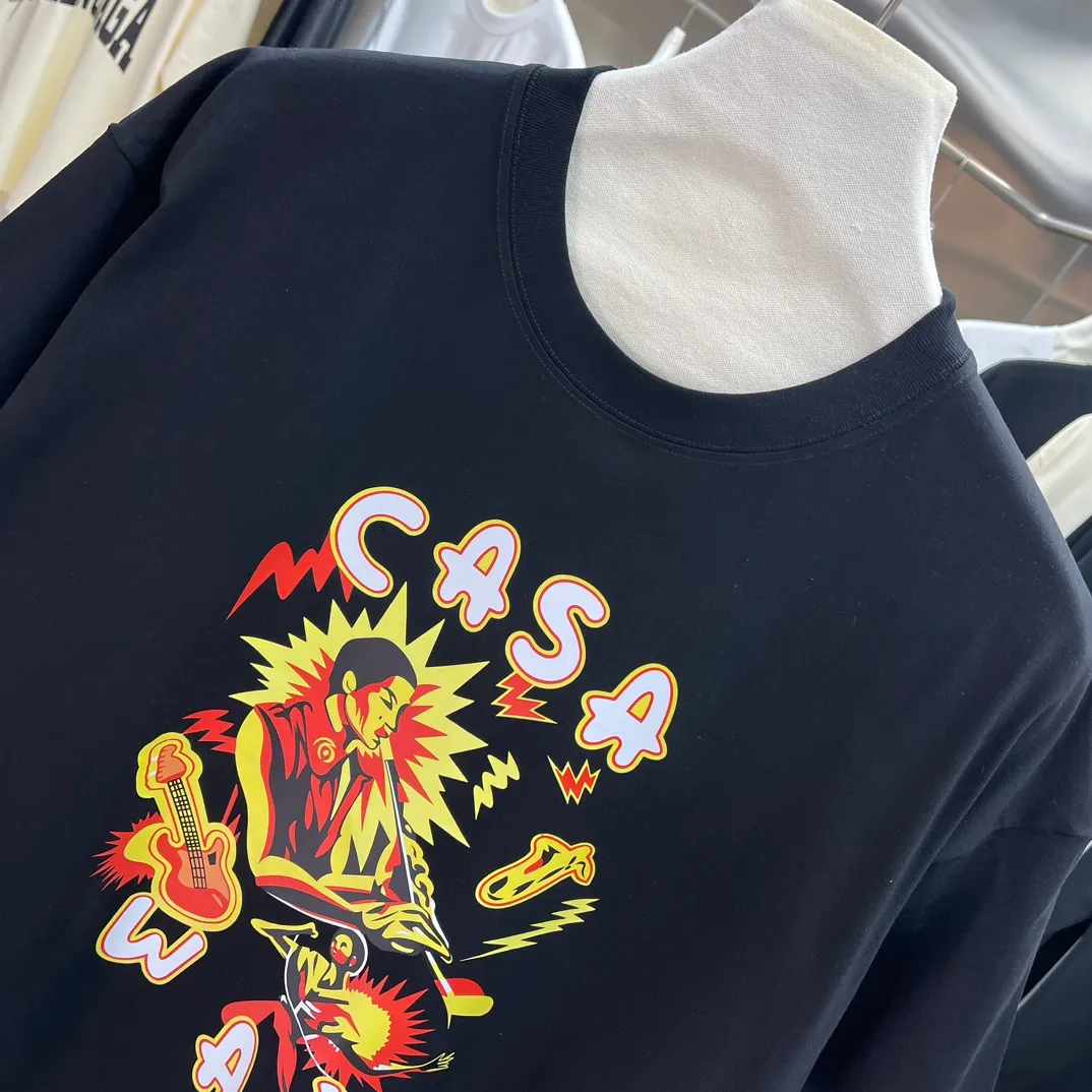 Casablanca Classic Series T ， ， 。 ， Classic ， In Stock ！ ：White Black Size：S M L XL XXL